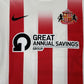 Sunderland 2021/2022 Home Football Shirt   XL - Football Shirt Kingdom