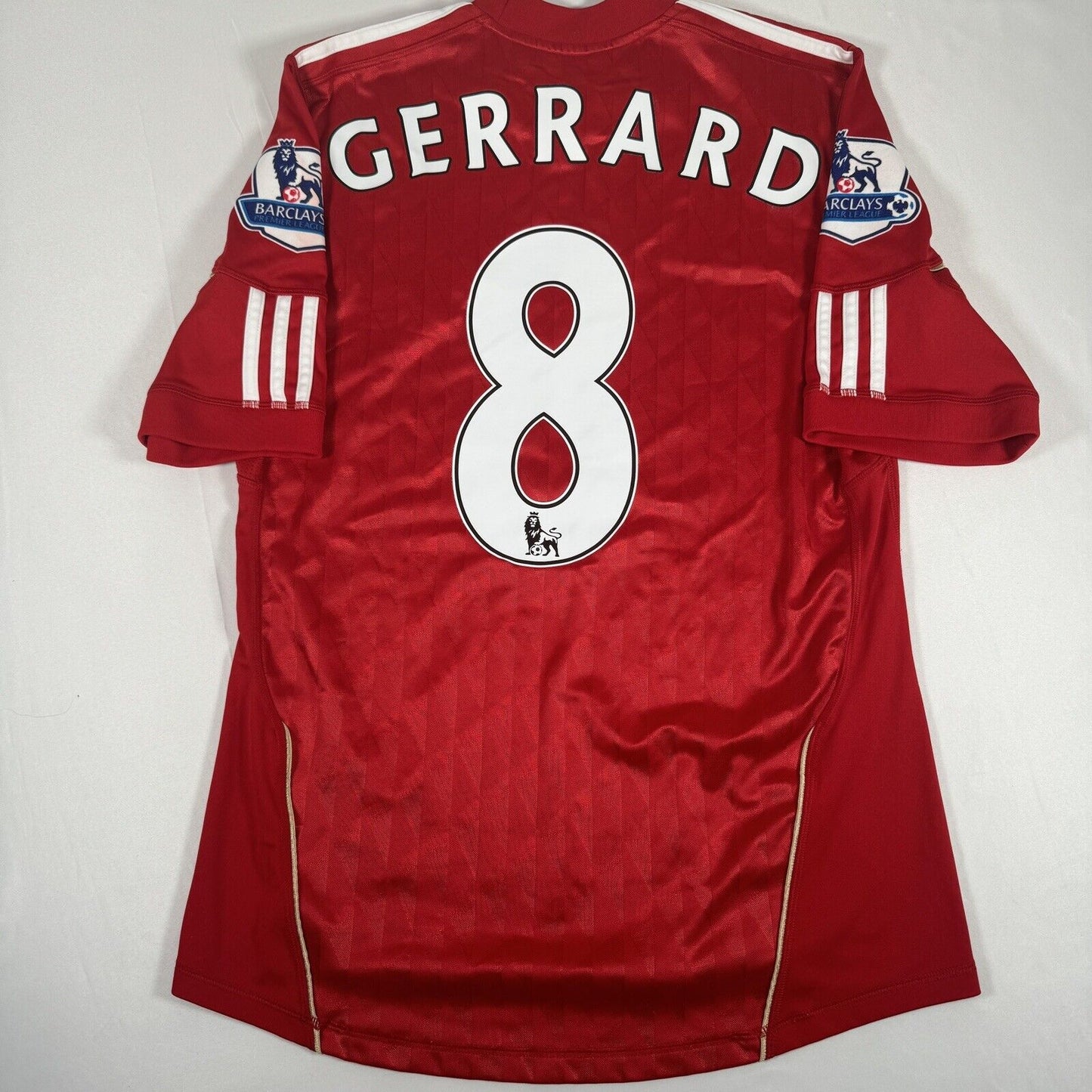 gerrard 8 liverpool 2010 2011 2012 home football shirt men s small3