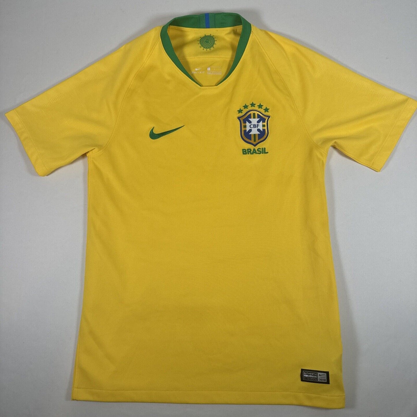 brazil 2018 2019 home football shirt men s small2