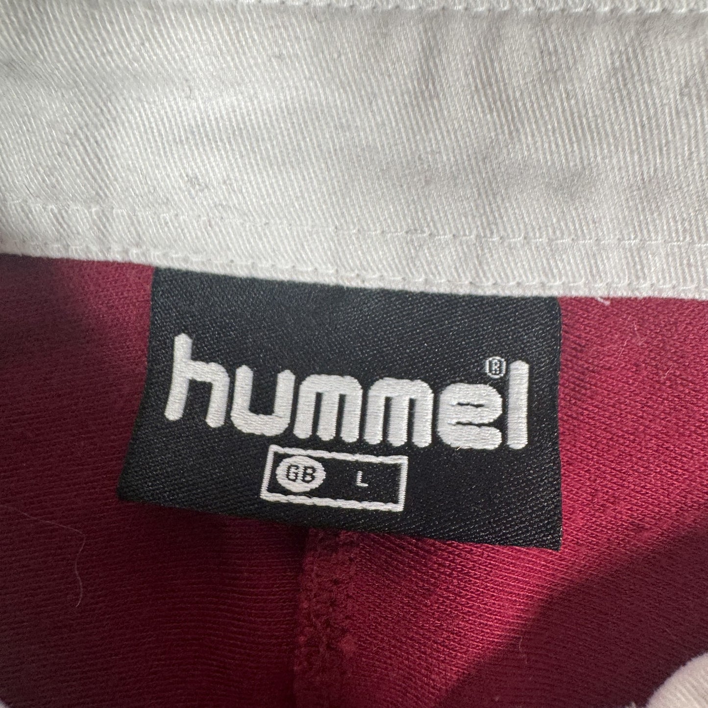 Aston Villa 2004/2005 Hummel Rugby Style Home Football Shirt Large