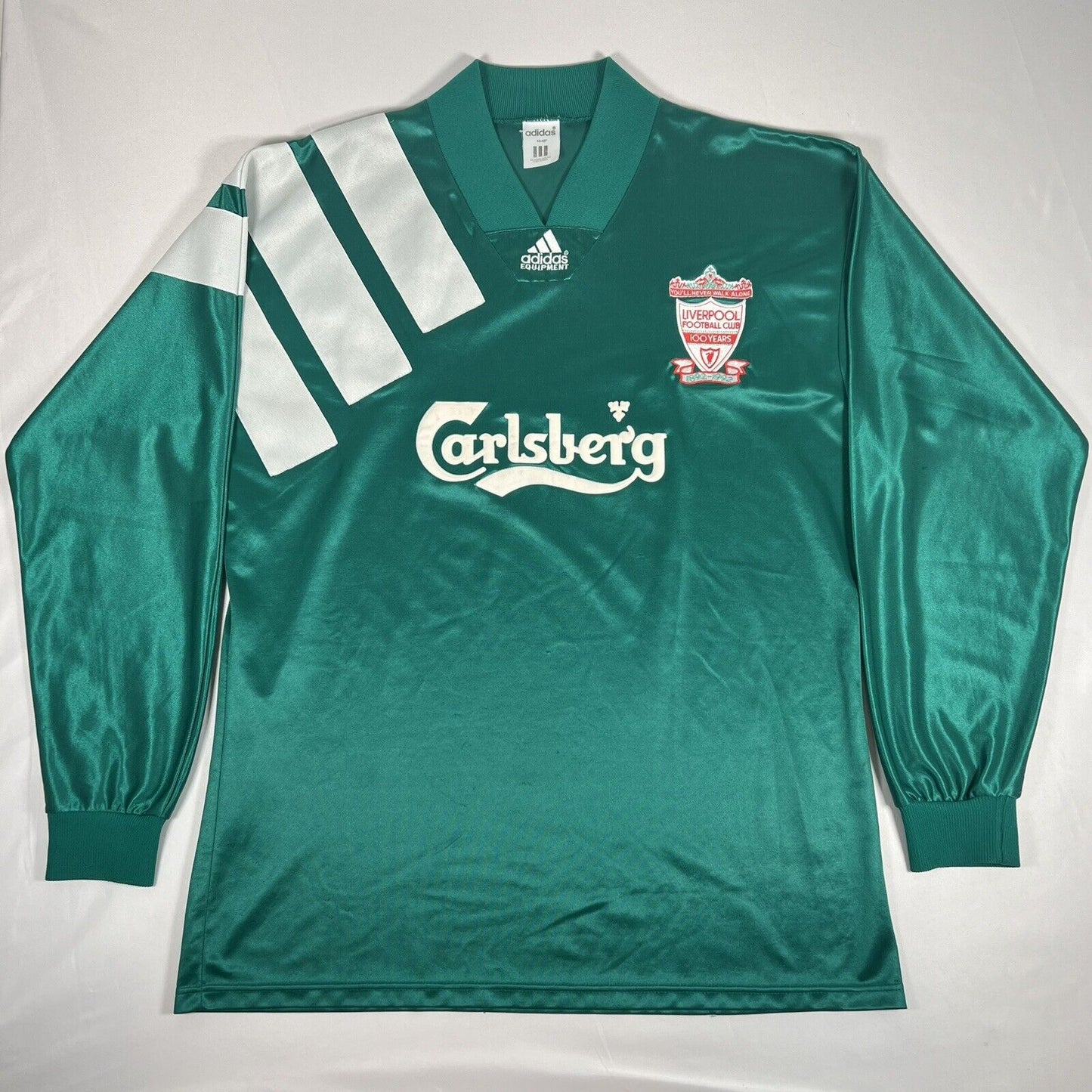 liverpool 1992 1993 away football shirt player spec long sleeve xl 12