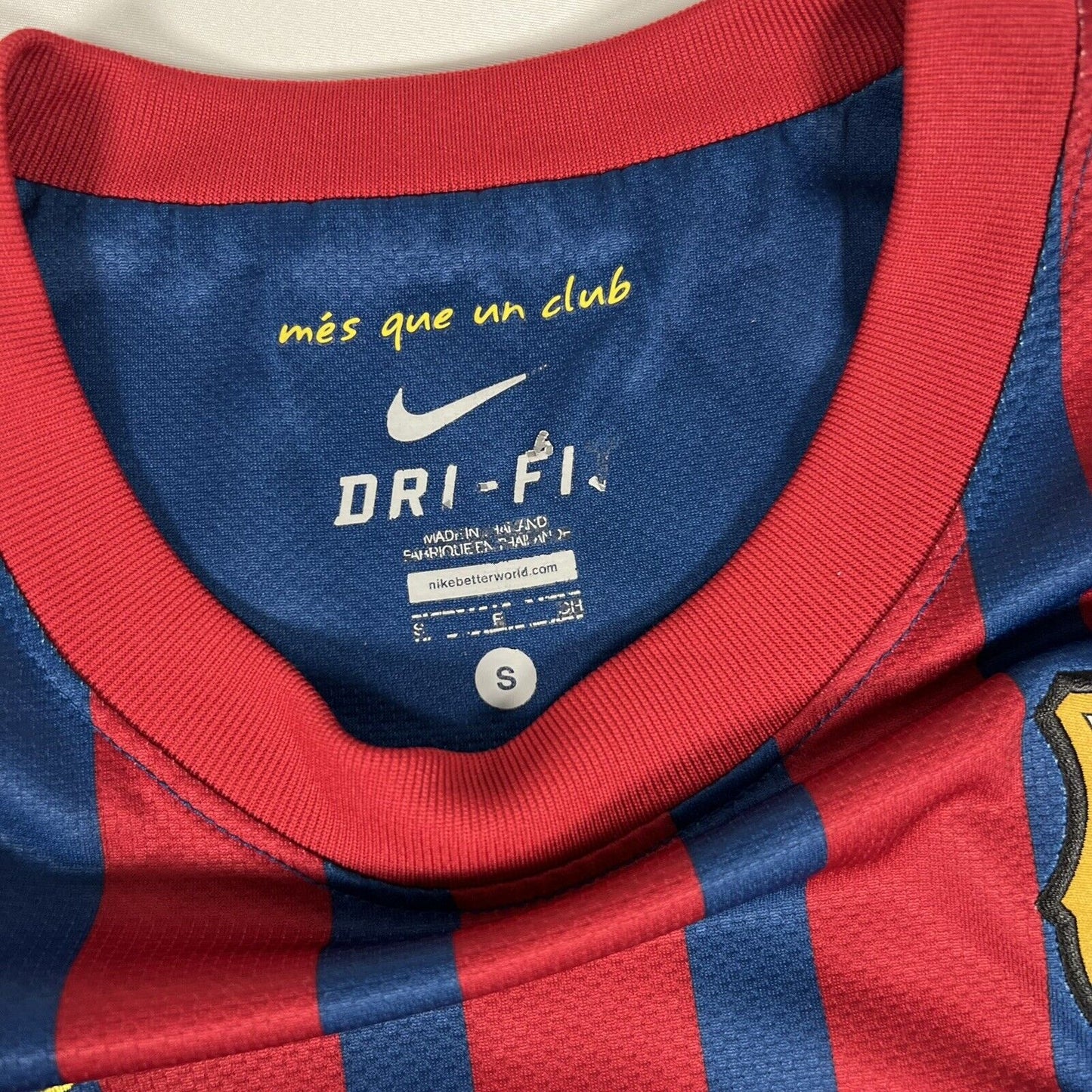 messi 10 barcelona 2011 2012 home football shirt small5