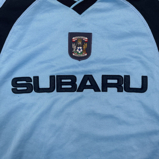 Coventry City 2002/2003 Home Football Shirt Long Sleeve 2XL XXL - Football Shirt Kingdom
