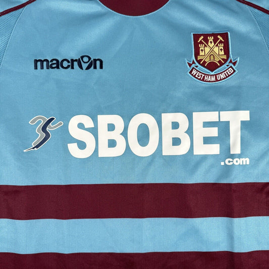 West Ham United 2011/2012 Away Football Shirt  Large - Football Shirt Kingdom