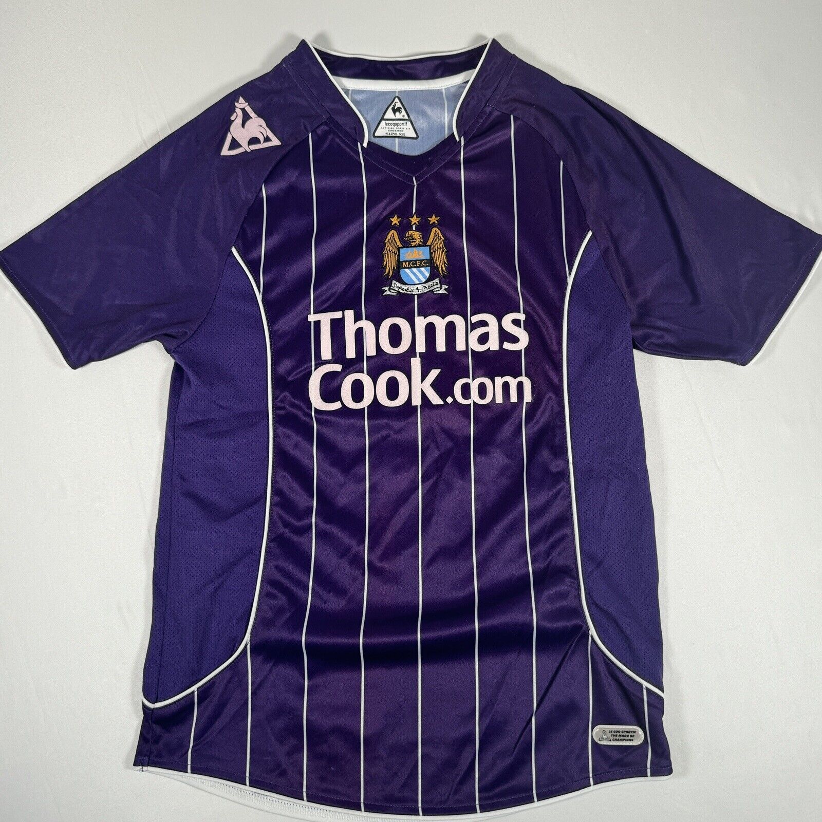 johnson 6 manchester city 2007 2008 away football shirt xs4