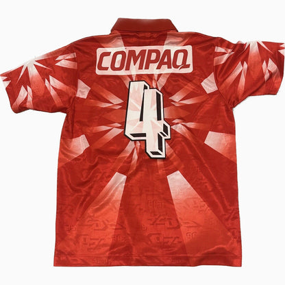 Urawa Red Diamonds 1995/1996/1997 Home Football Shirt Large — full back view