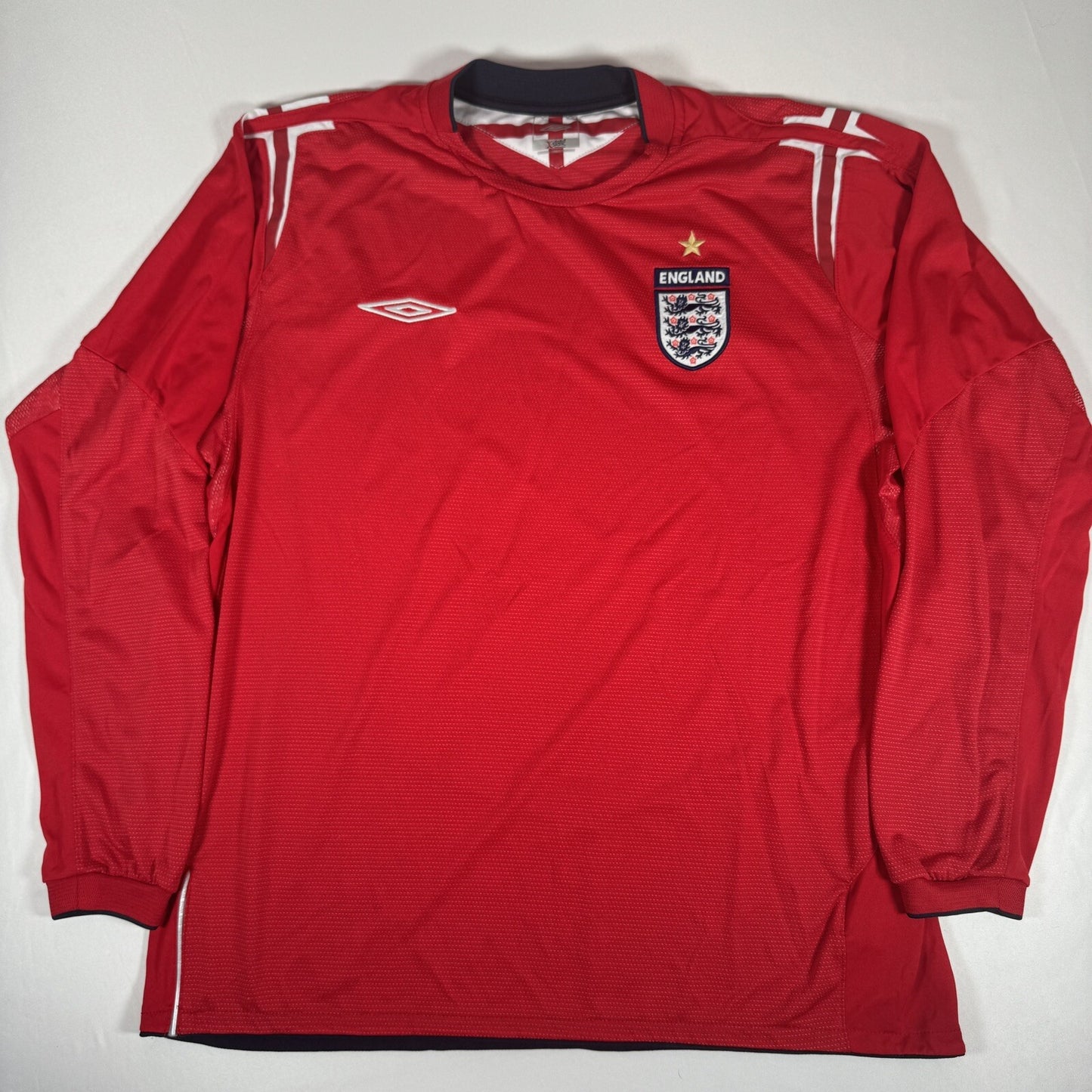 england 2004 2005 2006 away football shirt longe sleeve xl2
