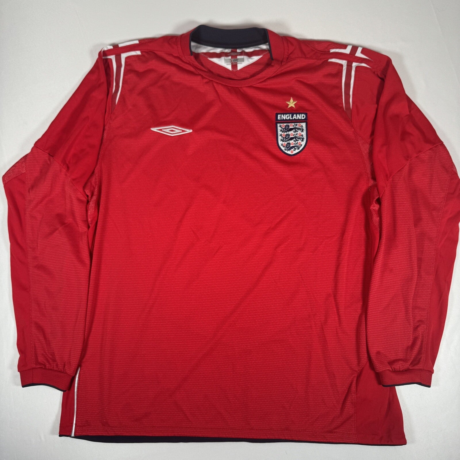 england 2004 2005 2006 away football shirt longe sleeve xl2
