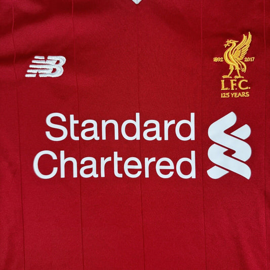 Liverpool 2017/2018 125 Years Home Football Shirt XLB XL Boys - Football Shirt Kingdom