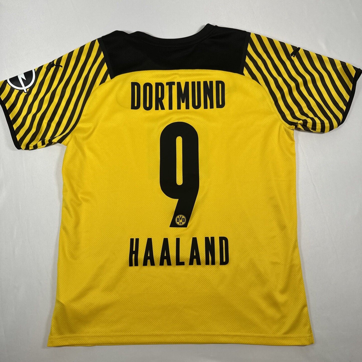 HAALAND 9 Borussia Dortmund 2021/2022 Home Football Shirt Large