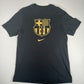 Barcelona Crest Nike Black/Gold Football Shirt  Medium