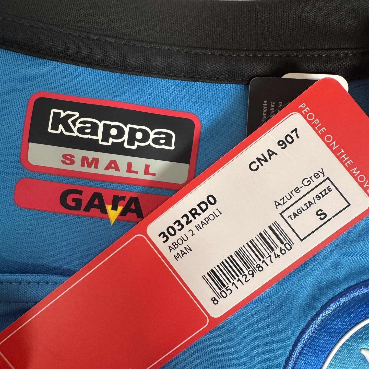 SSC Napoli 2018/2019 Kappa Training Football Shirt Small BNWT