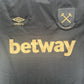 West Ham United 2020/2021 Third Football Shirt  Large