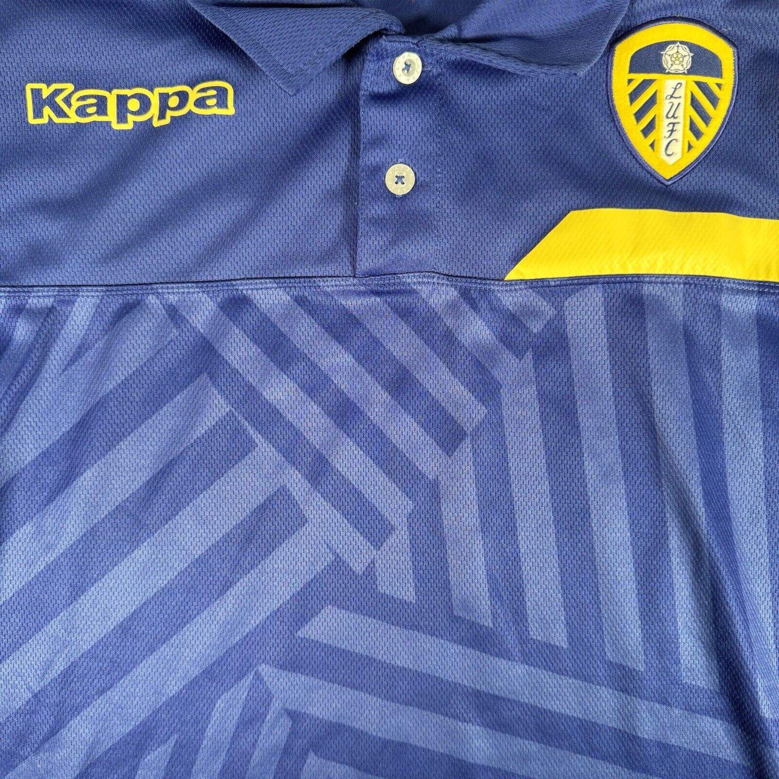 Leeds United 2014/2015 Blue Training Football Shirt  Medium - Football Shirt Kingdom