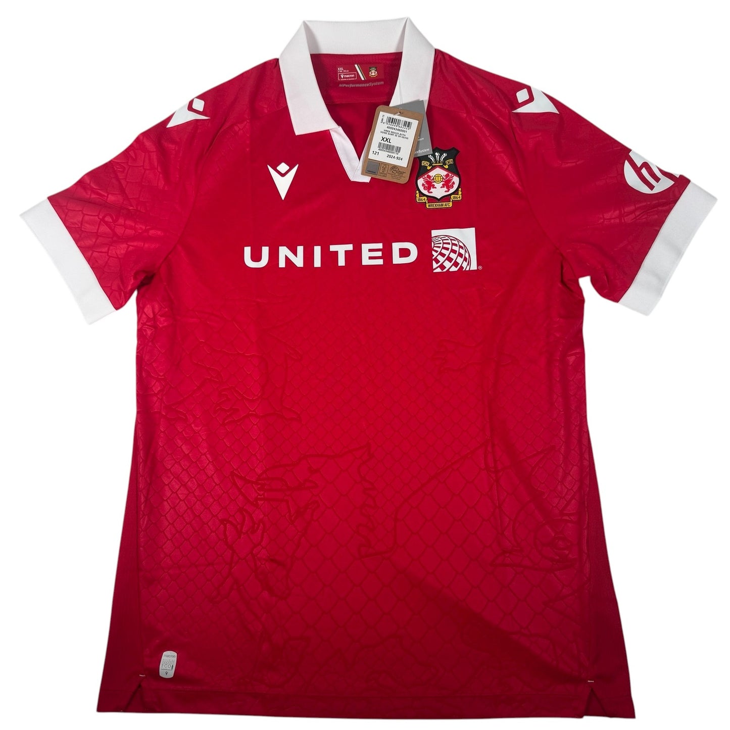 Wrexham 2024/2025 Home Football Shirt  XXL 2XL BNWT