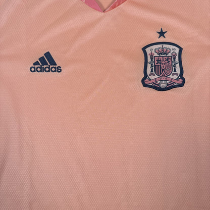 Spain 2020/2021/2022 Goalkeeper Football Shirt Medium — front close-up