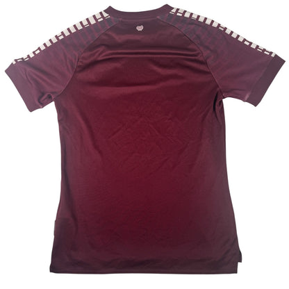 Hearts Heart of Midlothian 2023/2024 Home Football Shirt Small — full back view