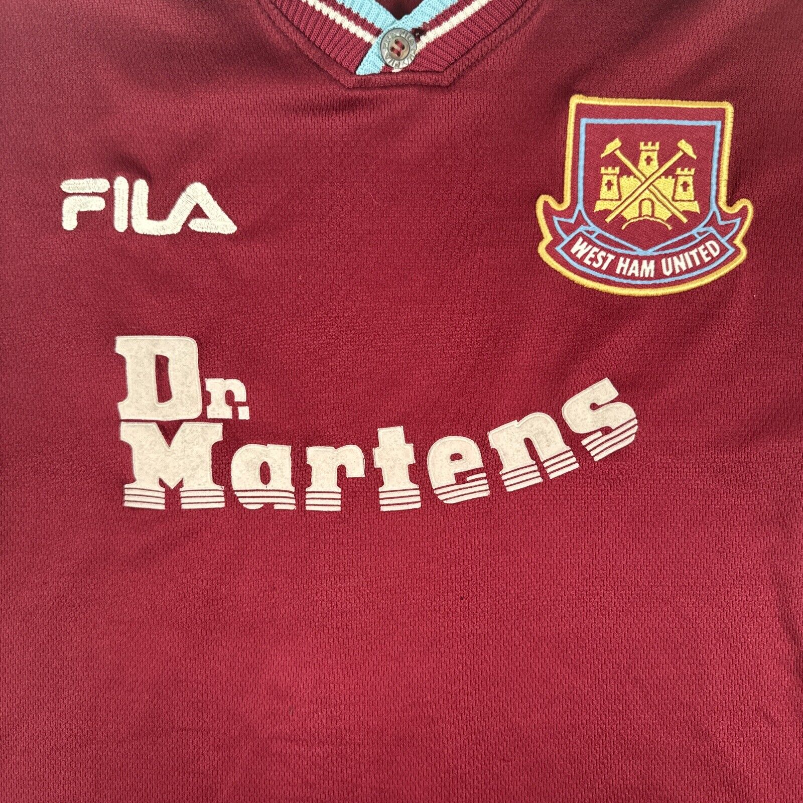 West Ham United 1999/2000/2001 Home Football Shirt Men’s Large - Football Shirt Kingdom