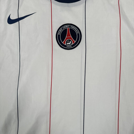 psg paris saint germain 2005 2006 long sleeve away football shirt large1
