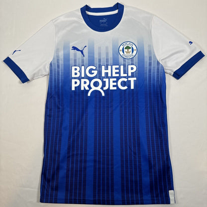 Wigan Athletic 2022/2023 Home Football Shirt Men’s Small — full front view