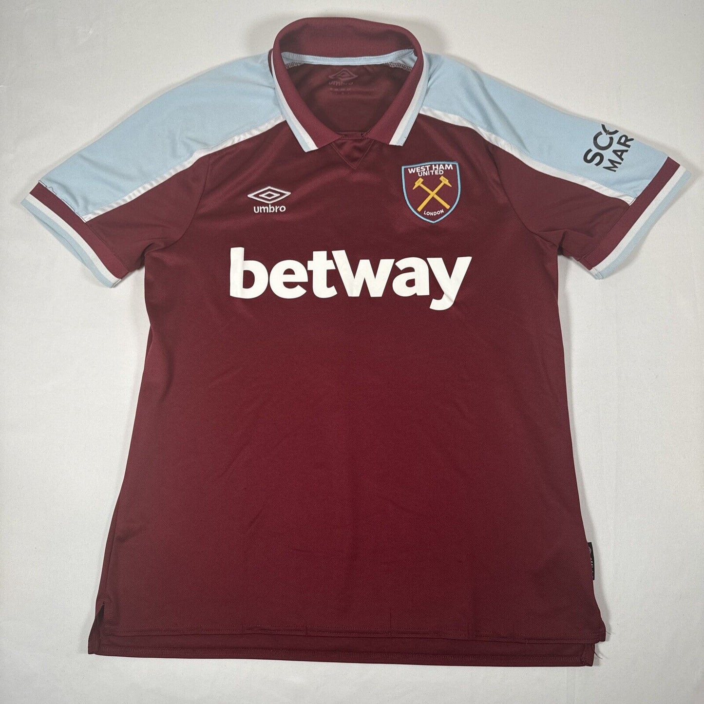 West Ham United 2021/2022 Home Football Shirt   Large