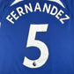 FERNANDEZ 8 Chelsea 2023/2024 Home Football Shirt  Medium