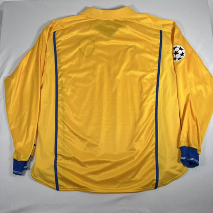 Leeds United 2000/2001/2002 Away Football Shirt Long Sleeve UCL 2XL — full back view