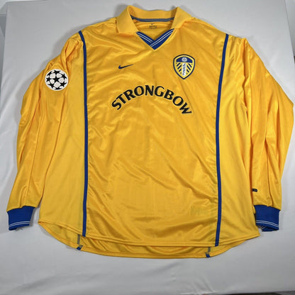 Leeds United 2000/2001/2002 Away Football Shirt Long Sleeve UCL 2XL — full front view