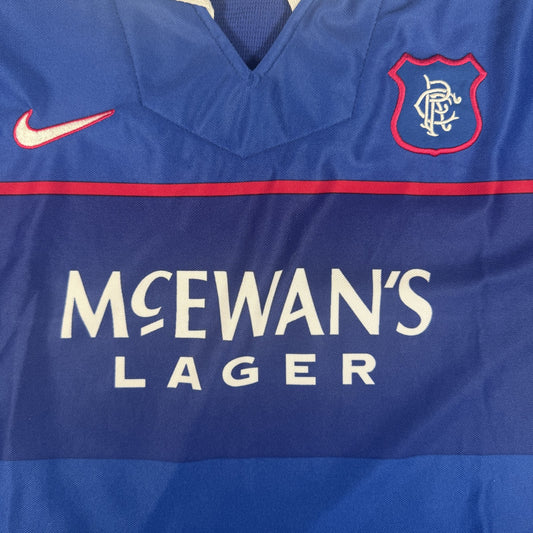 Rangers 1997/1998/1999 Home Football Shirt  Large