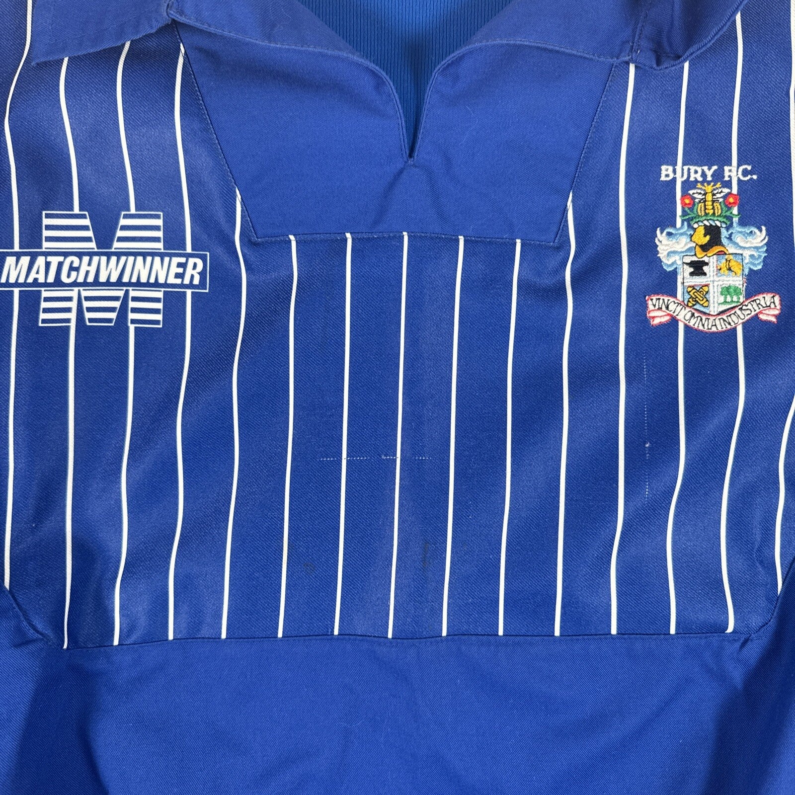 bury 1992 1993 1994 1995 drill training matchwinner football jacket large1