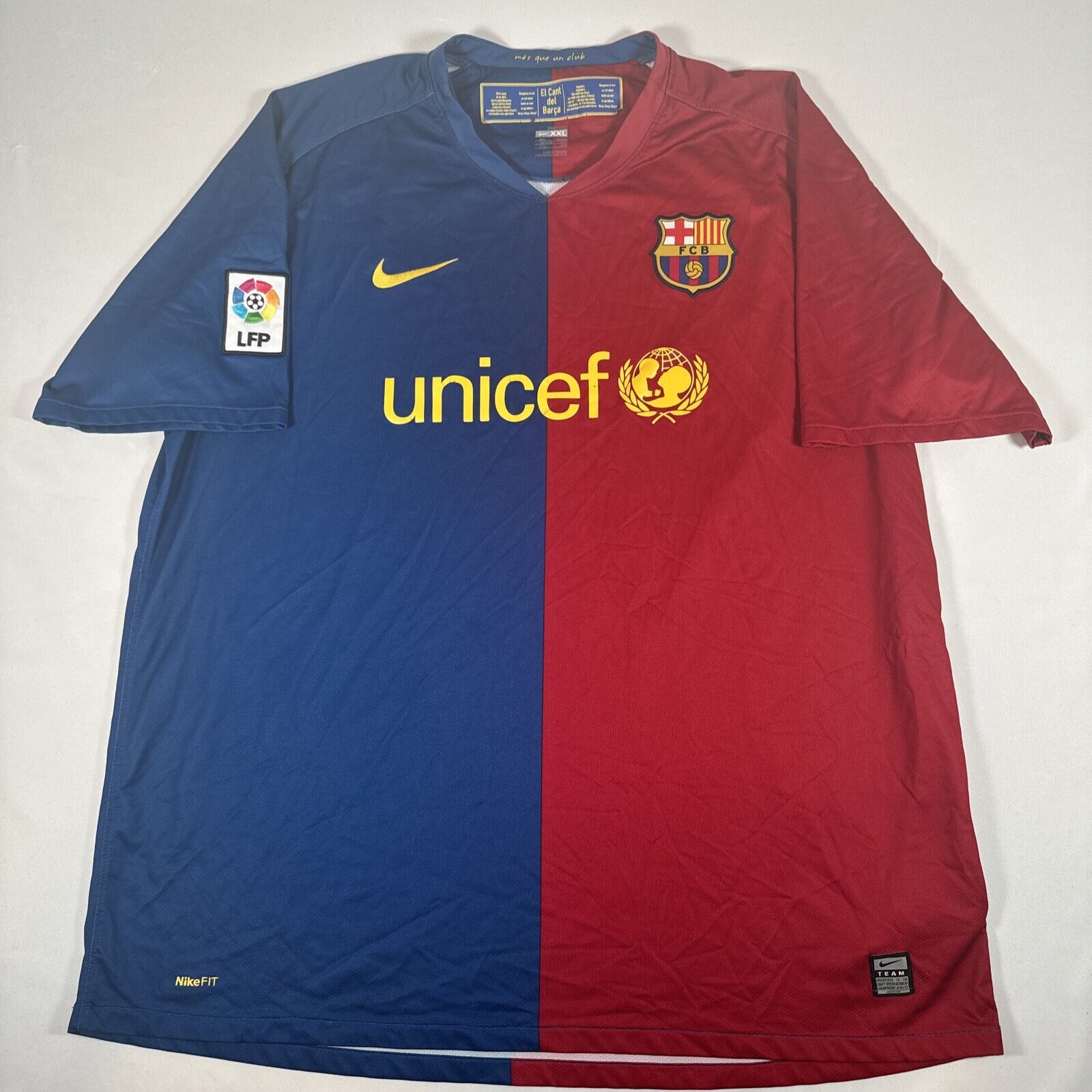 barcelona 2008 2009 home football shirt men s 2xl xxl2