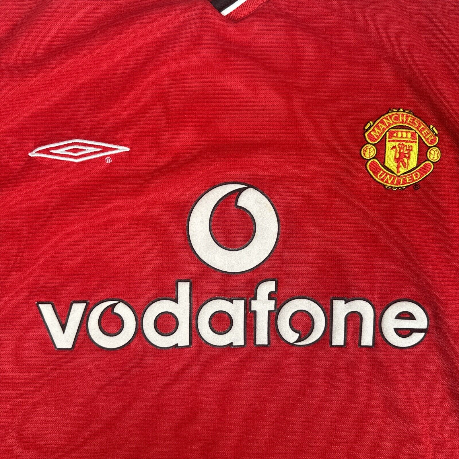 Manchester United 2000/2001/2002 Home Football Shirt  Large - Football Shirt Kingdom