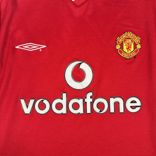 Manchester United 2000/2001/2002 Home Football Shirt  Large