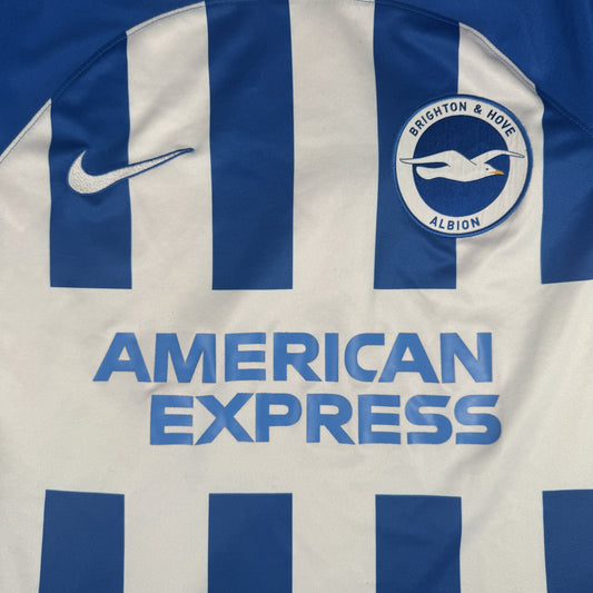 Brighton & Hove Albion 2023/2024 Home Football Shirt  Small