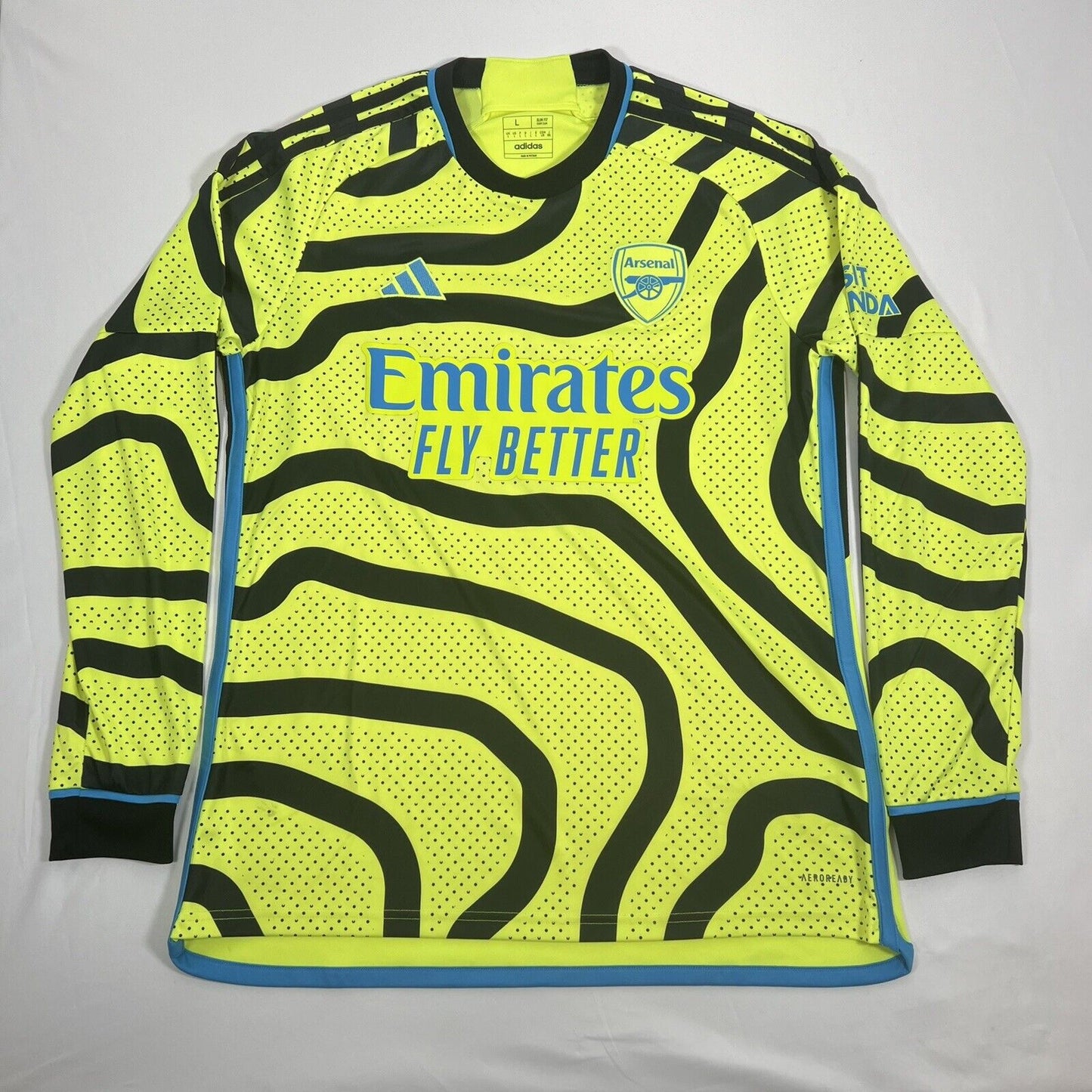 Arsenal 2023/2024 Away Football Shirt  Long Sleeve Large