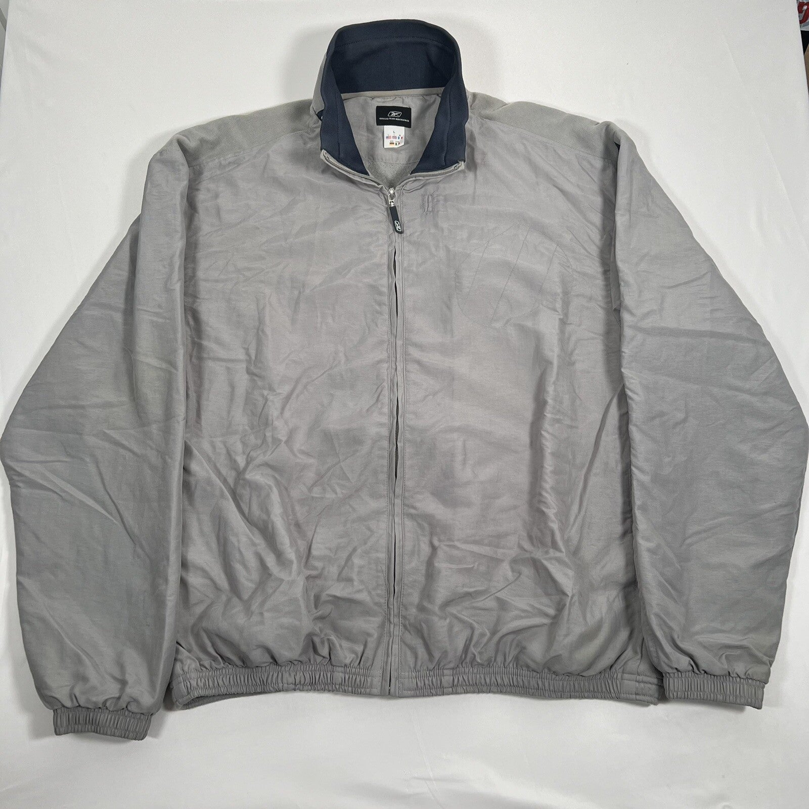 manchester city 2005 2006 reebok grey football jacket coat large1