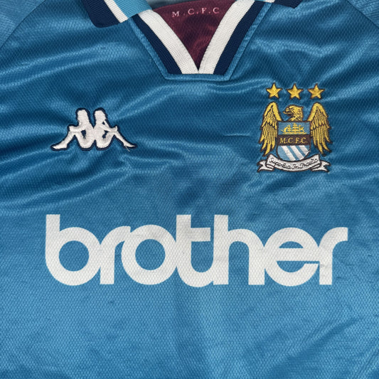 Manchester City 1997/1998/1999 Home Football Shirt  XL