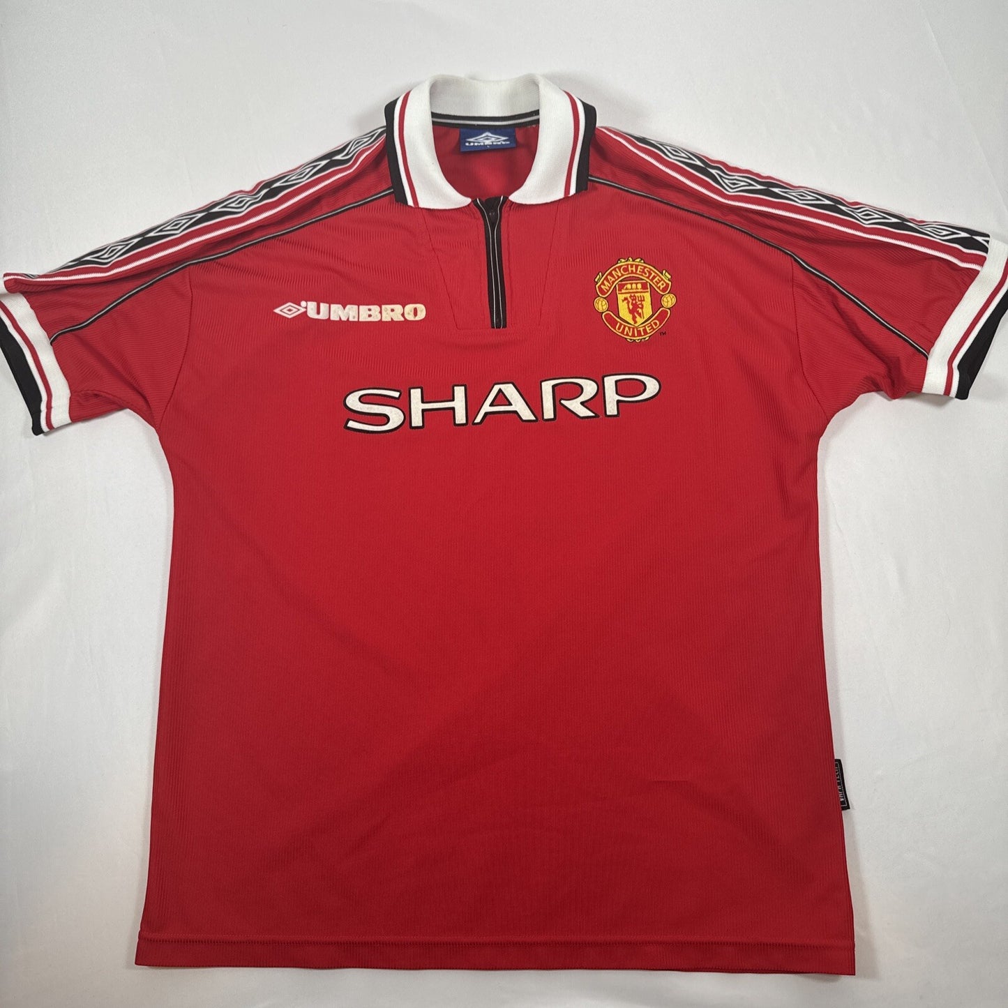 manchester united 1998 1999 2000 home football shirt large2