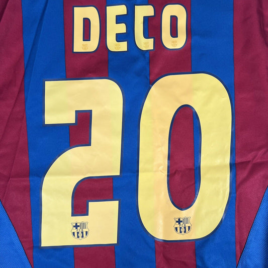 DECO 22 Barcelona 2005/2006 Home Football Shirt  Large - Football Shirt Kingdom
