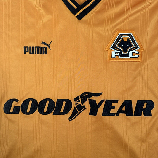 Wolverhampton Wolves 1998/1999/2000 Home Football Shirt Medium - Football Shirt Kingdom