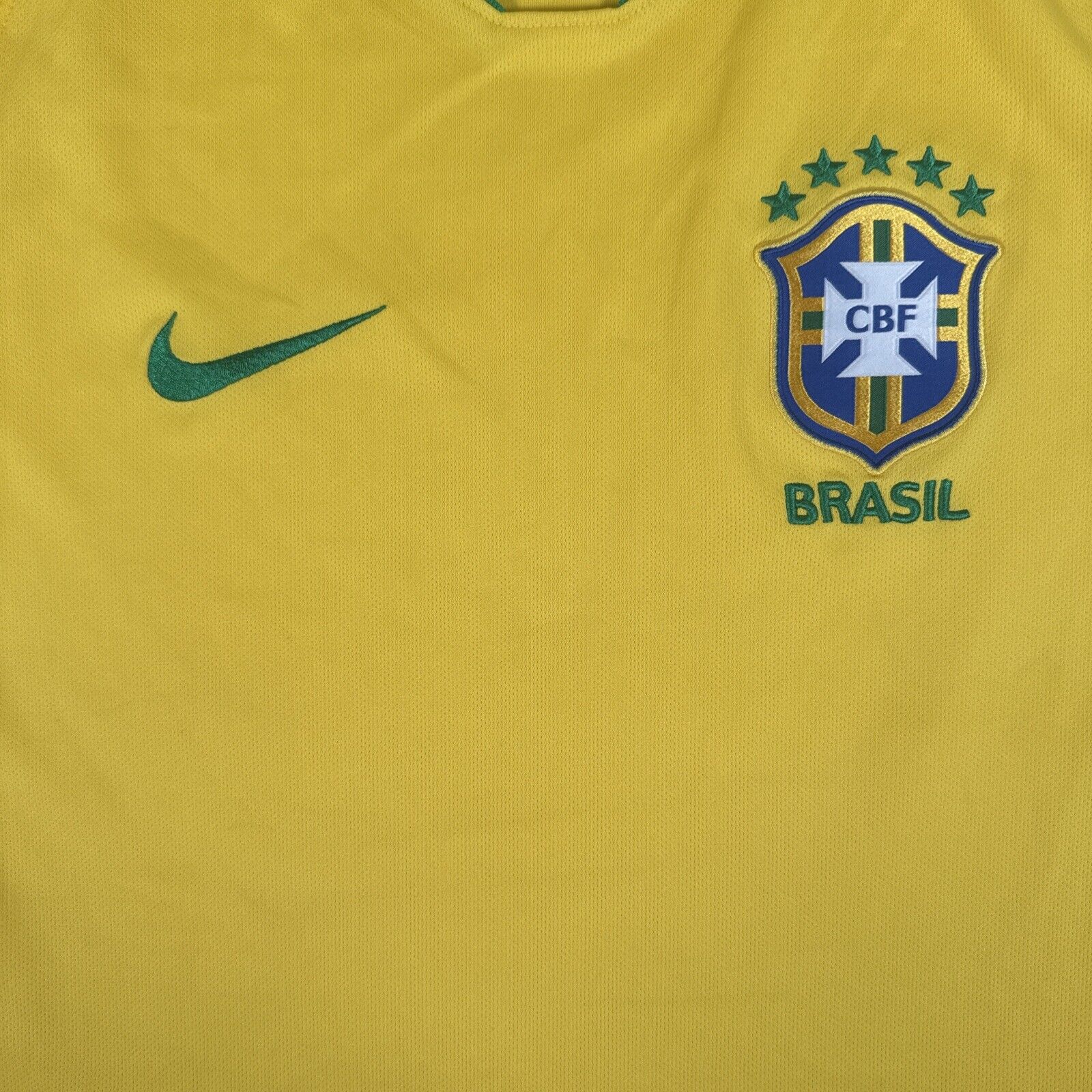 Brazil 2018/2019 Home Football Shirt Men’s Small - Football Shirt Kingdom