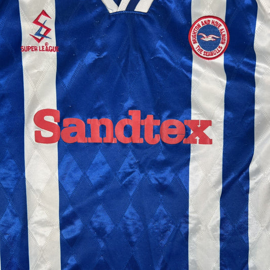 brighton 1997 1998 1999 home football shirt small 11