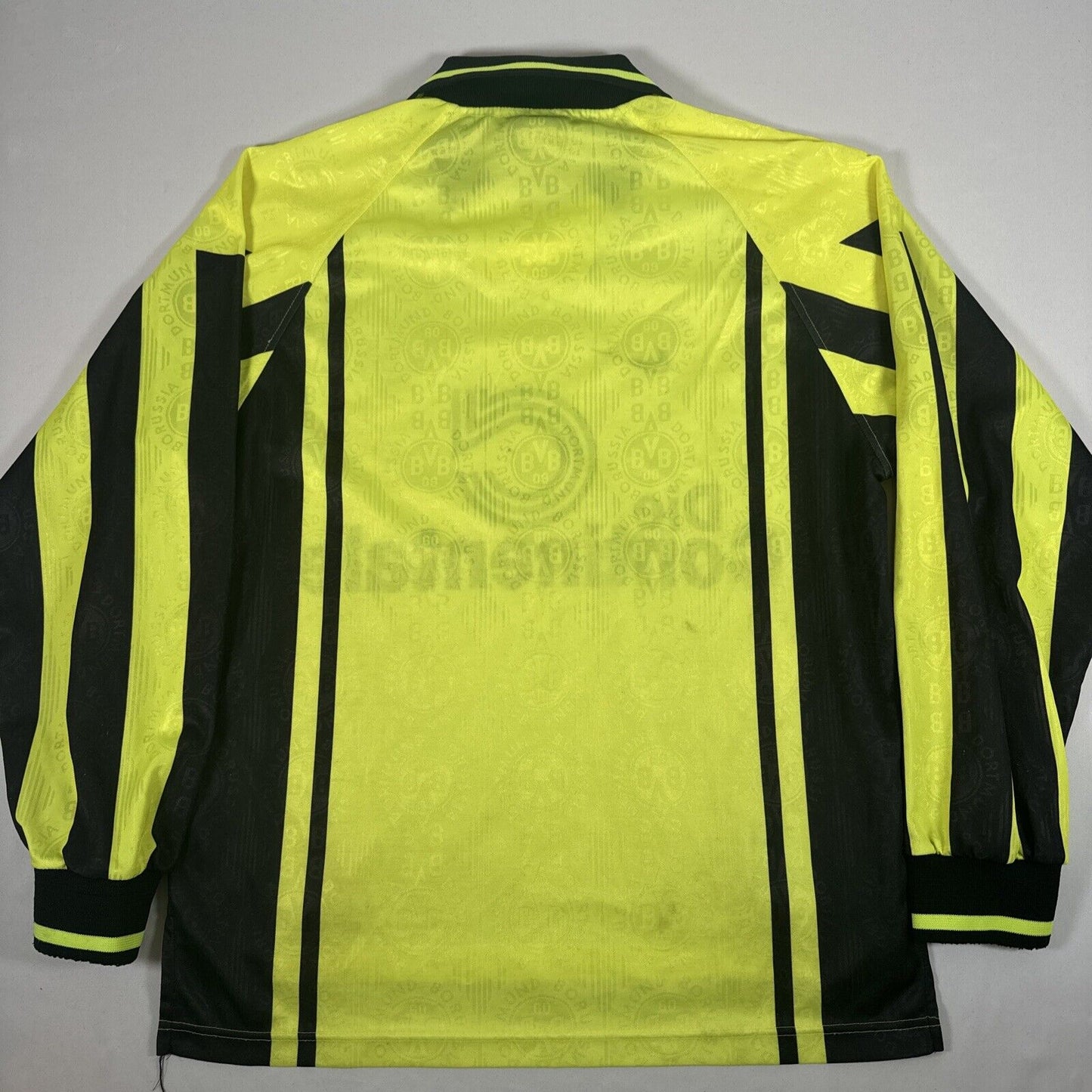 Borussia Dortmund 1996/1997 Home Football Shirt Long Sleeve Medium