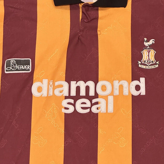 Bradford City 1994/1995/1996 Home Football Shirt XL - Football Shirt Kingdom