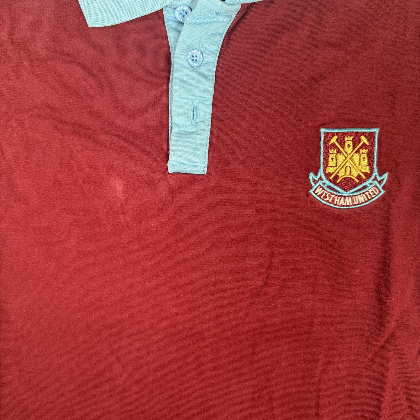 West Ham United Retro Leisure Home Football Shirt  Large