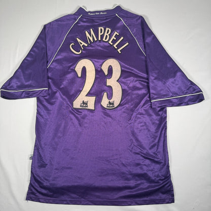 CAMPBELL 23 Tottenham Hotspur 1998/ 1999 Away Football Shirt Large — full back view