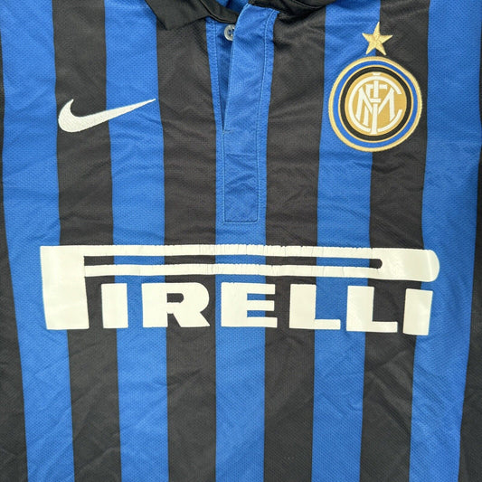 Inter Milan 2011/2012 Home Football Shirt Men’s Small - Football Shirt Kingdom