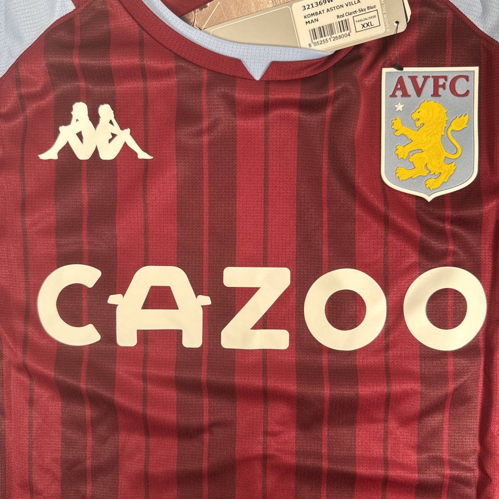 COUTINHO 23 Aston Villa 2021/2022 Home Football Shirt XXL 2XL BNWT - Football Shirt Kingdom