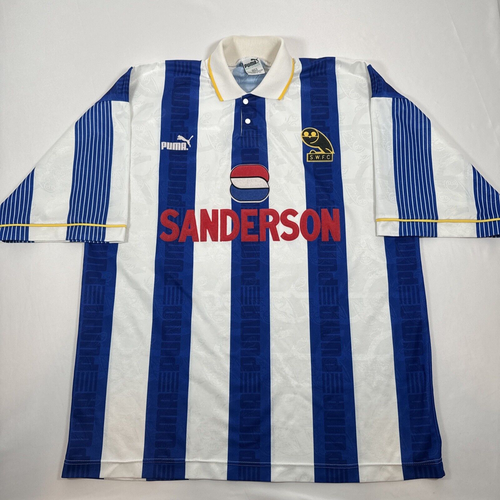 sheffield wednesday 1993 1994 1995 home football shirt xl2