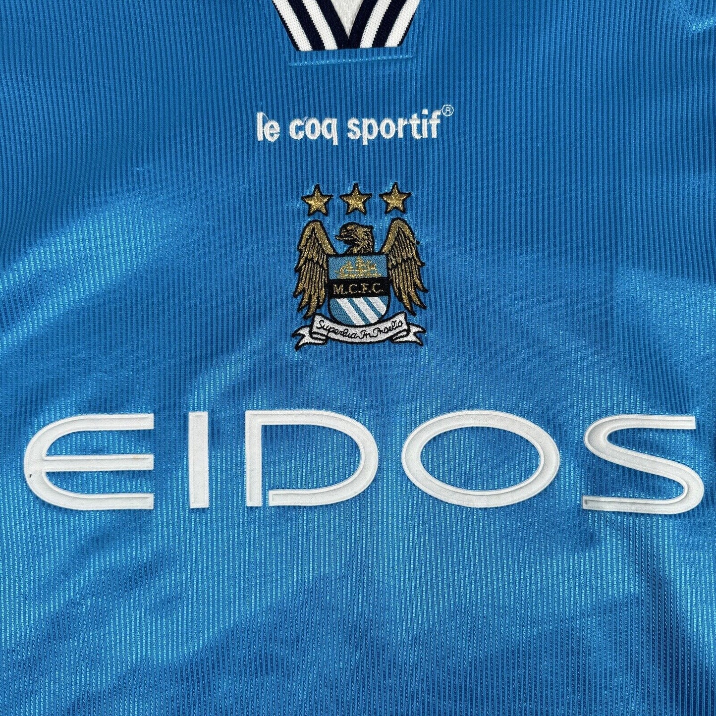 Manchester City 1999/2000/2001 Home Football Shirt  XL - Football Shirt Kingdom
